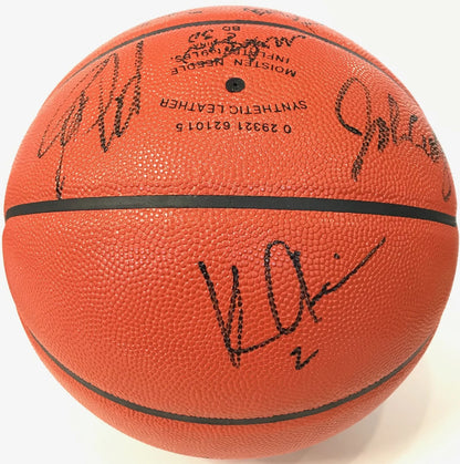 1996-97 Miami Heat Signed Spalding Indoor/Outdoor Basketball
