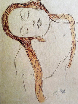 Gustav Klimt Lithograph Coa Signed