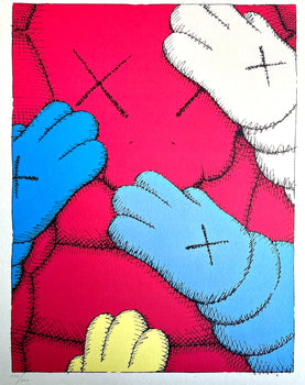 Kaws Lithograph Coa Numbered Limited Certified