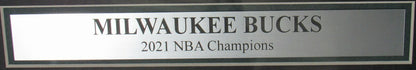 Milwaukee Bucks Nba Champs 2021 Milwaukee Sentinel Newspaper Framed 162955