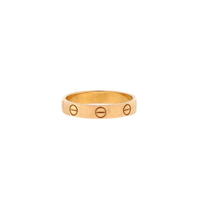 Cartier Love Wedding Band Ring 18K Yellow Gold