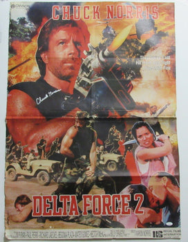 Chuck Norris Autographed Movie Poster 27X38 
