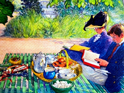 Carl Larsson Lithograph Coa Numbered Limited Stamp (Edvard Munch)