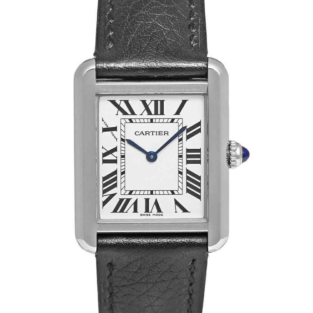 Cartier Tank Solo Wsta0030 Silver Ladies Used Watch #52212