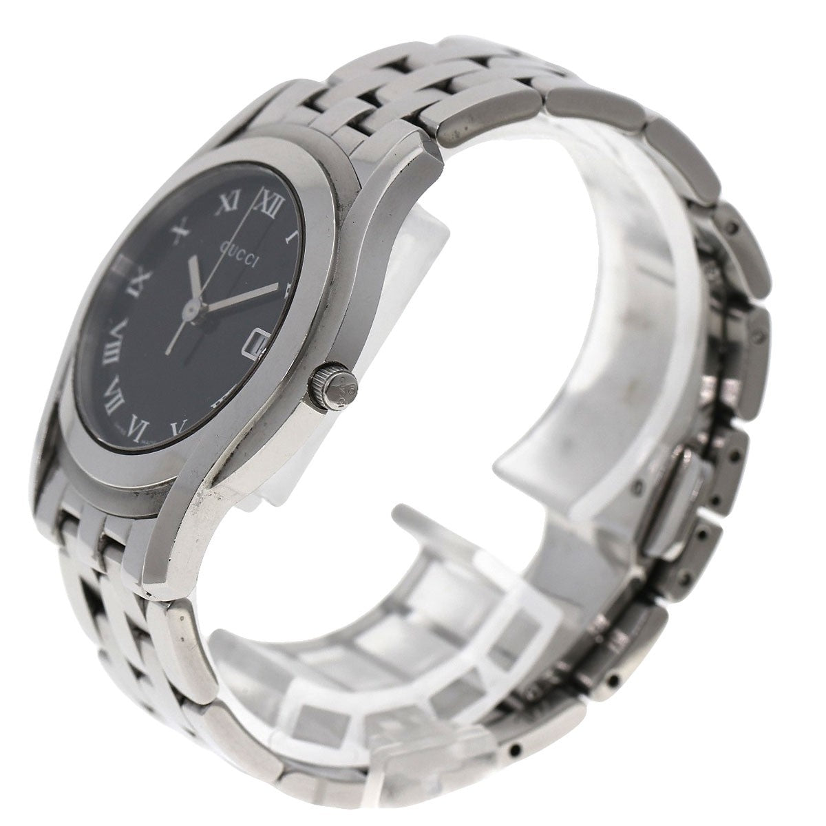 Gucci Round Face Watches 5500M Stainless Steel/Stainless Steel