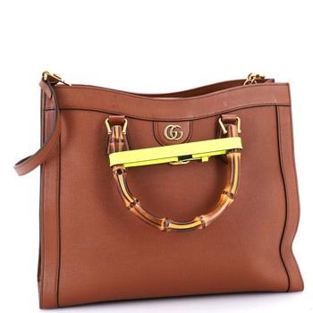 Gucci Diana Nm Bamboo Handle Tote Leather Medium