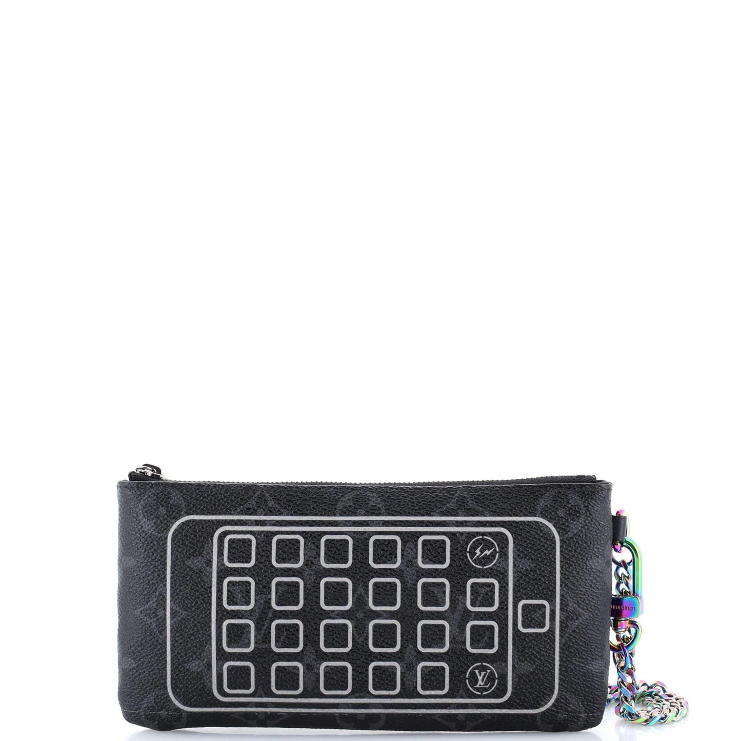 Louis Vuitton Iphone Pouch Flash Fragment Monogram Eclipse Canvas