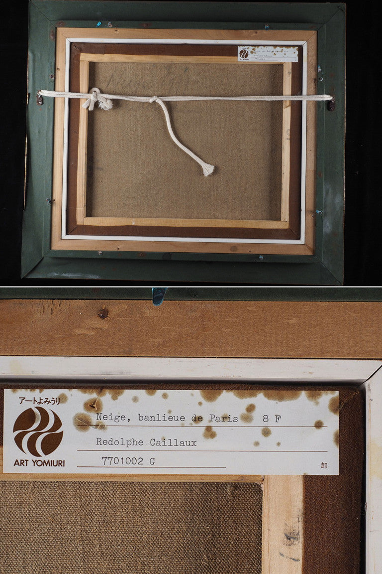 Rodolphe Caillaux (France) - Paris Original Painting Oil On Canvas Signed Framed