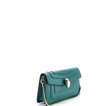Bvlgari Serpenti Forever Chain Clutch Leather Mini