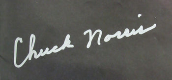 Chuck Norris Autographed Movie Poster 27X40 