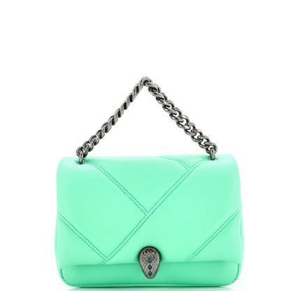 Bvlgari Serpenti Cabochon Messenger Bag Diagonal Quilted Leather Mini