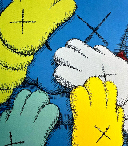 Kaws Lithograph Mori Art Museum Coa Numbered Limited Edition 200 Ex