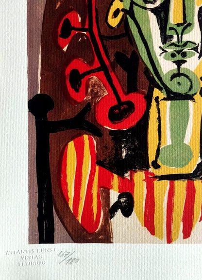 Pablo-Picasso Lithograph Coa Signed Numbered Pencil Stamped
