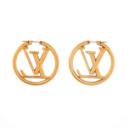 Louis Vuitton Louise Hoop Earrings Metal Gm