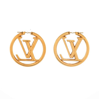 Louis Vuitton Louise Hoop Earrings Metal Gm