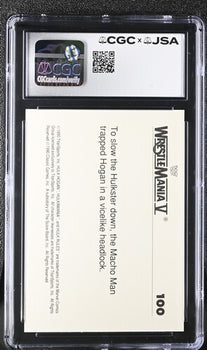 1990 Classic Hulk Hogan Cgc X Jsa Auth Signed/Auto Wwf Wrestling Card Ba202262