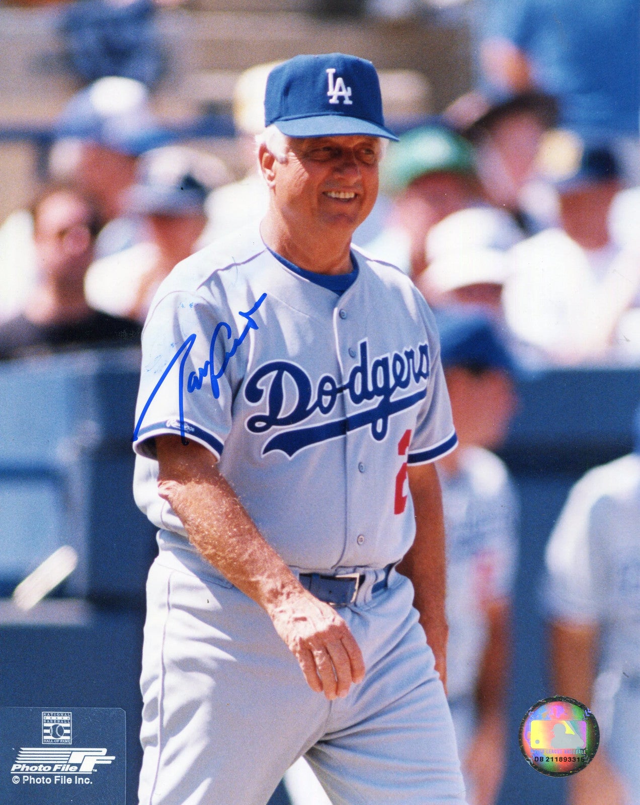 Tommy Lasorda Autographed 8X10 Photo