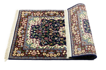 Handmade Kirman Rug Classic Floral Medallion