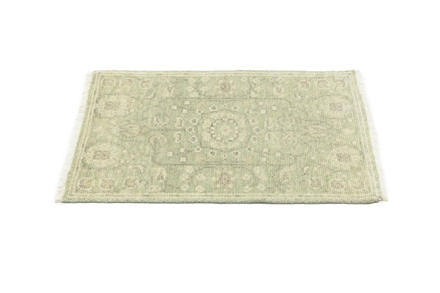 Muted Floral Transitional Area Rug 2X3 ft Bathroom Bedroom Decor