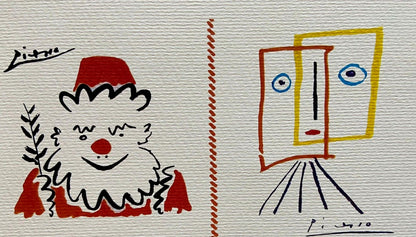 Pablo Picasso Lithograph Coa Signed Numbered Limited Stamp
