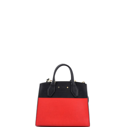 Louis Vuitton City Steamer Handbag Leather Pm