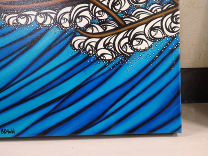 Brown John Kelly Awards 9/ 100 2011 Heather Print Canvas Painting