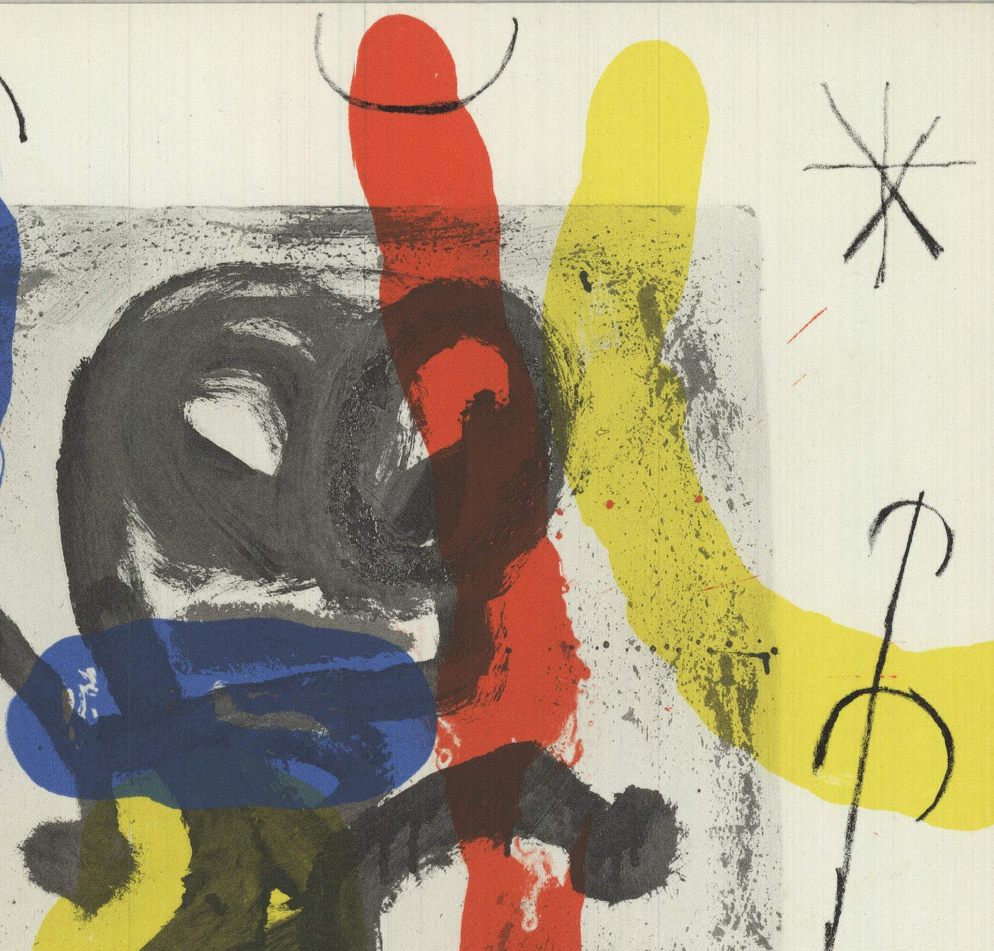 Joan Miro Abstract From Dlm Number 169 " Lithograph