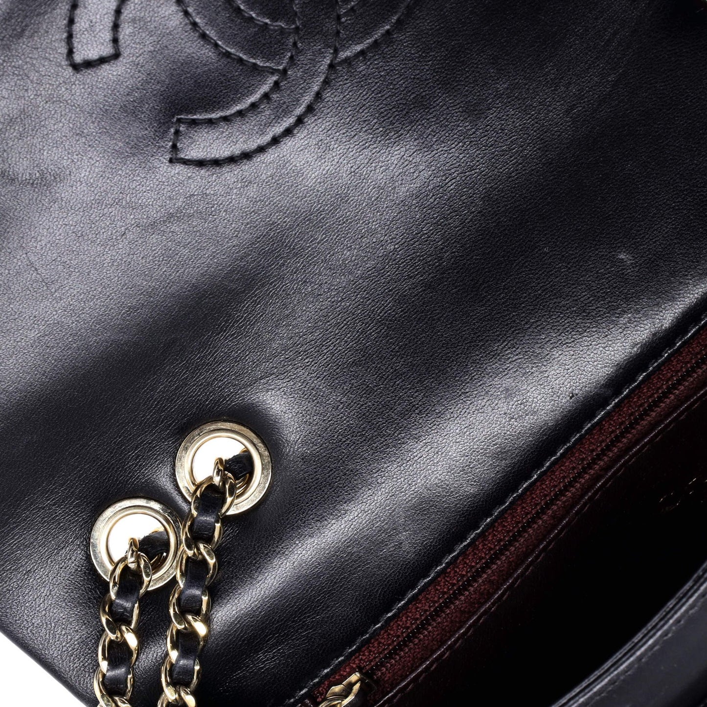 Chanel Classic Single Flap Bag Chevron Lambskin Medium