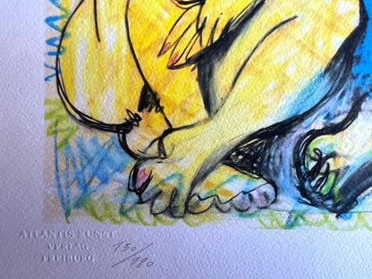 Pablo Picasso Lithograph Coa 180Es. Signed Numbered And Limited