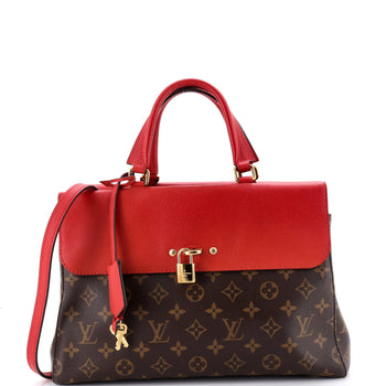 Leather Louis Vuitton Venus Handbag Monogram Canvas and