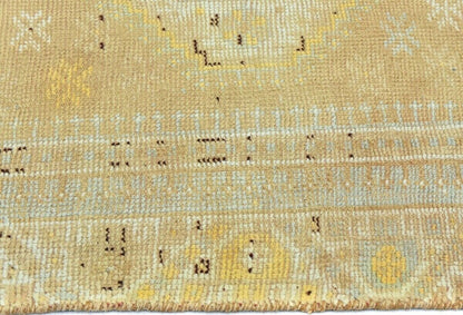 4X9 Ft Vintage Wool Tribal Runner Rug Distressed