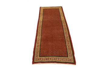Vintage Oriental Runner Rug Allover Floral Design