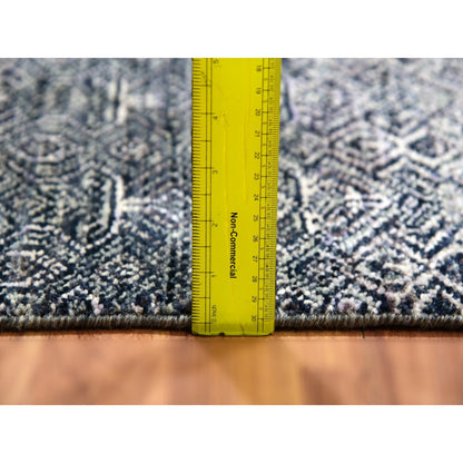 2'6"X12'2" Coventry Gray Hand Knotted Kohinoor Herrita Wool Runner Rug