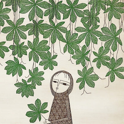 Keiko Minami Girl & Horse Chestnut Etching 1975 Signed ED 32/ 50 Framed With Box