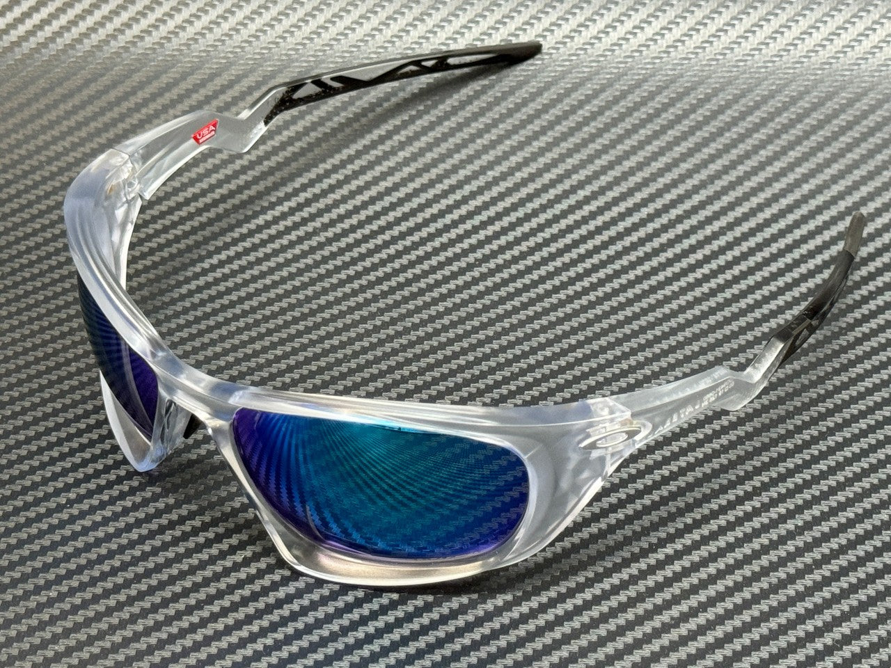 OAKLEY OO9431 06 Matte Clear Prizm Sapphire Men's 60 mm Sunglasses
