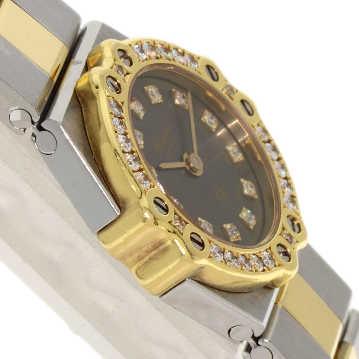 Chopard St. Moritz 12P Diamond Watches 25/8067-11 Stainless Steel/Stainless ...