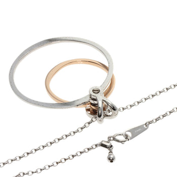 Waltham   Necklace Swing Diamond K18 White Gold
