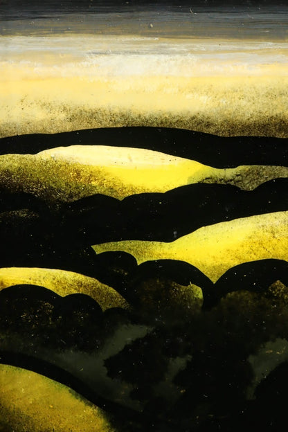 Rare Eyvind Earle Original Painting Oil On Panel "Golden Meadows"  Hand Signed