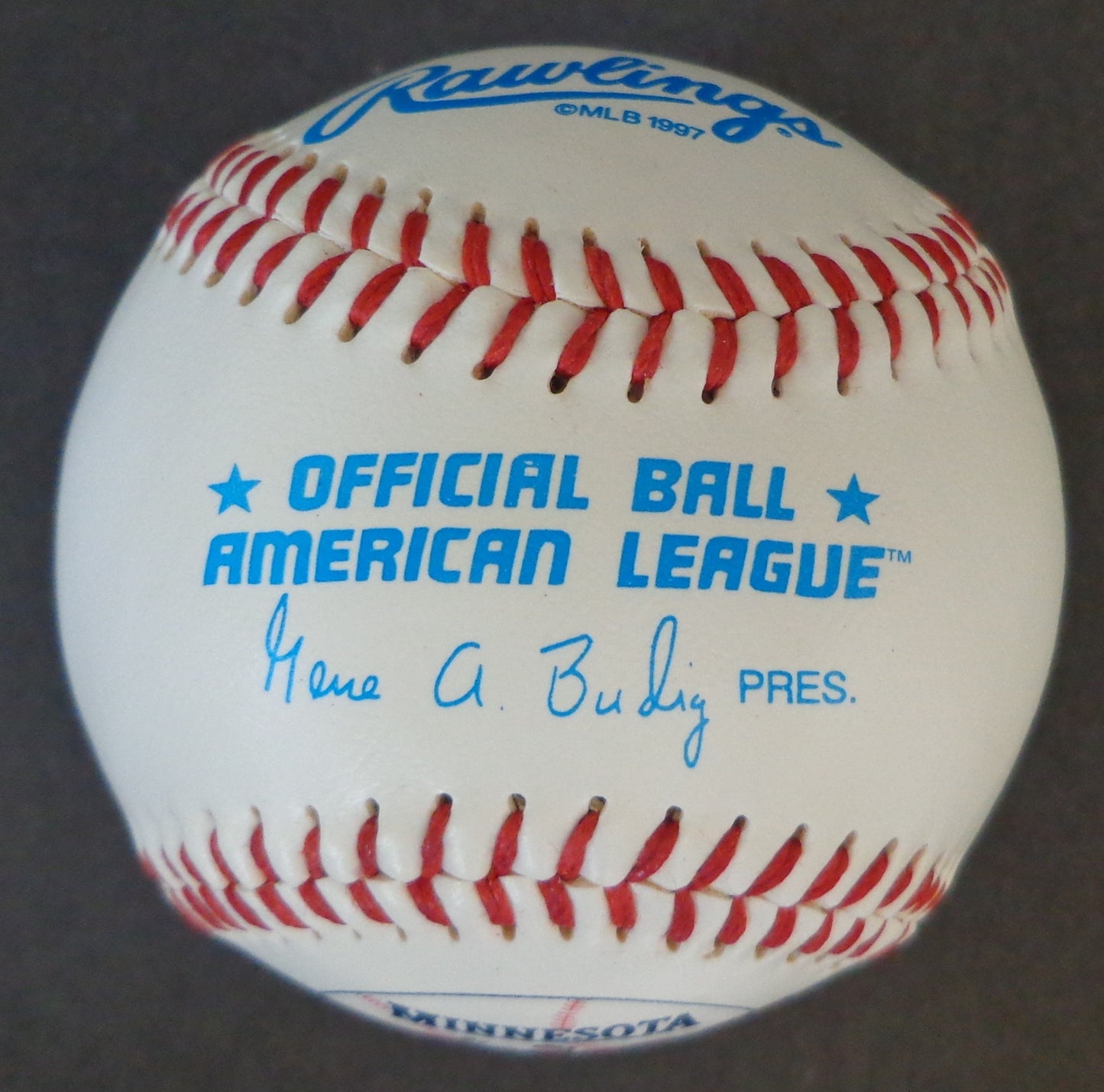 Minnesota Twins Multi-Autographed By 8 Players Oal Twins Logo Baseball 155685