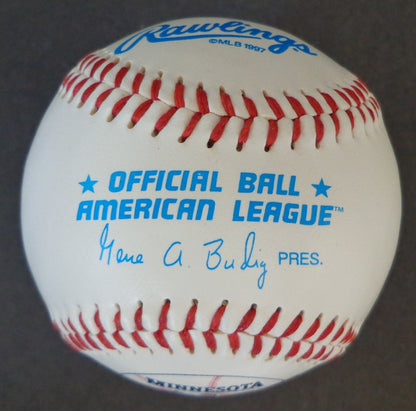 Minnesota Twins Multi-Autographed By 8 Players Oal Twins Logo Baseball 155685