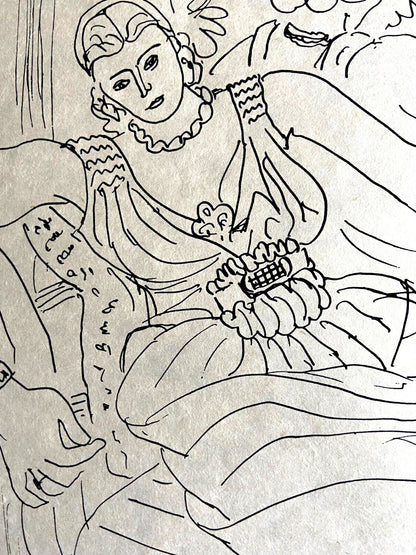 Henri Matisse Lithograph Coa Signed Contract Numbered By Hand