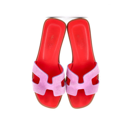 Hermes Women'S Oran Sandals Suede