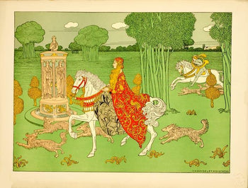 Original Vintage French Poster La Chatelaine Doudelet Estampe Moderne 1897