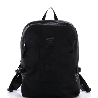 Versace La Greca Logo Backpack Nylon Medium