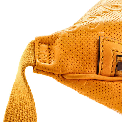 Gucci Belt Bag Gg Embossed Perforated Leather Small