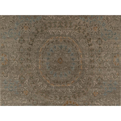 3'X4' Beaver Brown Mamluk Design Pure Himalayan Wool Hand Knotted Rug