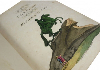 Costume Of The Russian Empire 1811 English Beautiful Hand-Coloured Etching Book