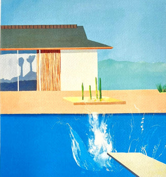 David Hockney Lithograph Handmade Coa Signed Op Numbered By Hand **