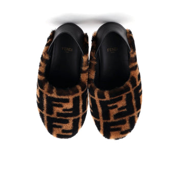 Shearling Fendi Women's FF Slippers Zucca