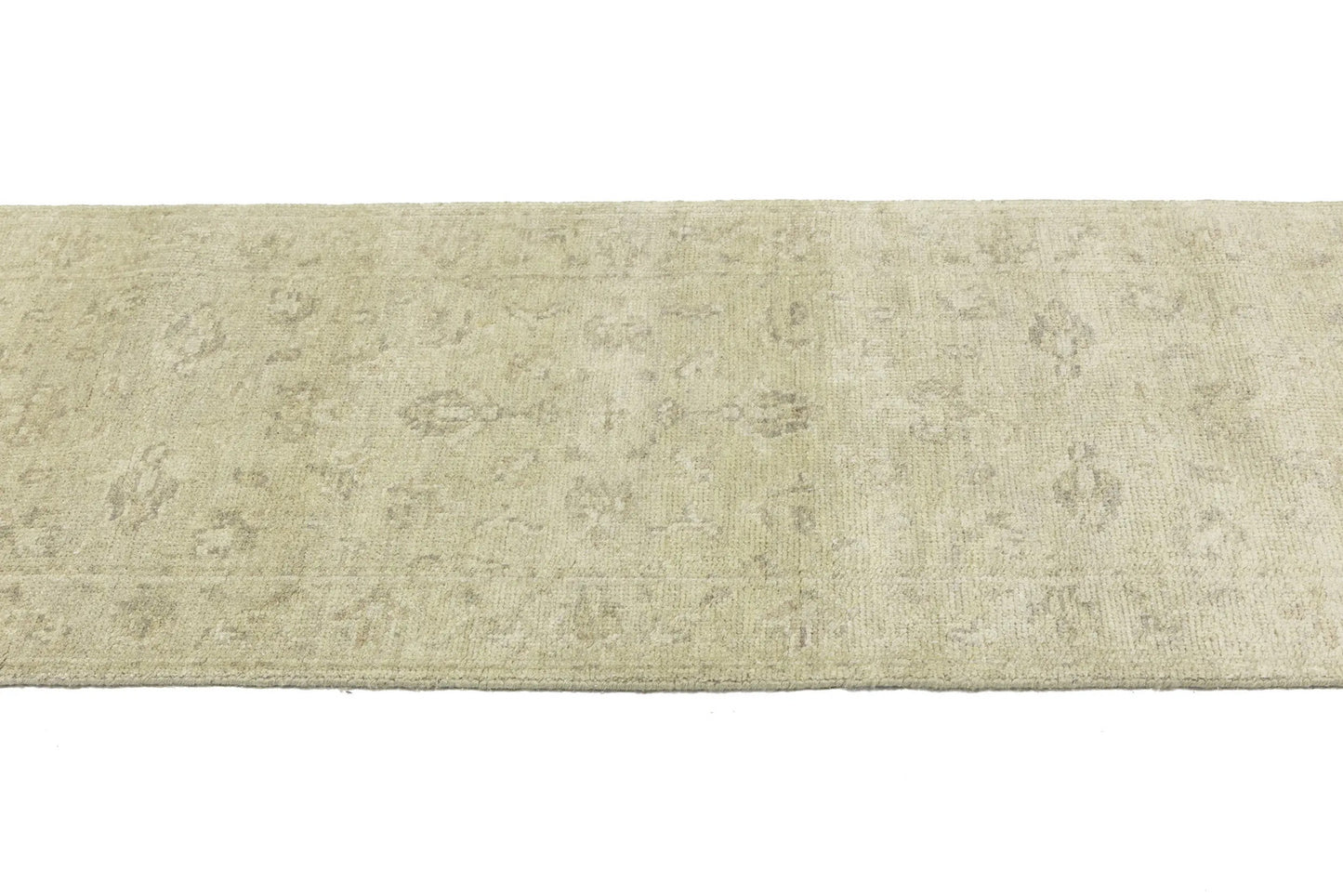 2'6X14 Handmade Wool Oriental Runner Rug Muted Floral Design Hallway Carpet